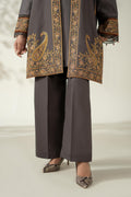 Maria B | Luxury Winter Pret 25 | DW-W25-49-Grey by Maria B - Designer Dress  - Type : Ladies Clothes - Available at Libayah - 100% Original 