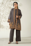 Maria B | Luxury Winter Pret 25 | DW-W25-49-Grey by Maria B - Designer Dress  - Type : Ladies Clothes - Available at Libayah - 100% Original 