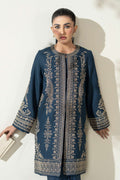 Maria B | Luxury Winter Pret 25 | DW-W25-58-Blue by Maria B - Designer Dress  - Type : Ladies Clothes - Available at Libayah - 100% Original 