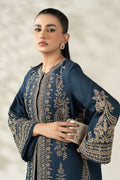 Maria B | Luxury Winter Pret 25 | DW-W25-58-Blue by Maria B - Designer Dress  - Type : Ladies Clothes - Available at Libayah - 100% Original 