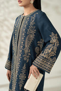 Maria B | Luxury Winter Pret 25 | DW-W25-58-Blue by Maria B - Designer Dress  - Type : Ladies Clothes - Available at Libayah - 100% Original 