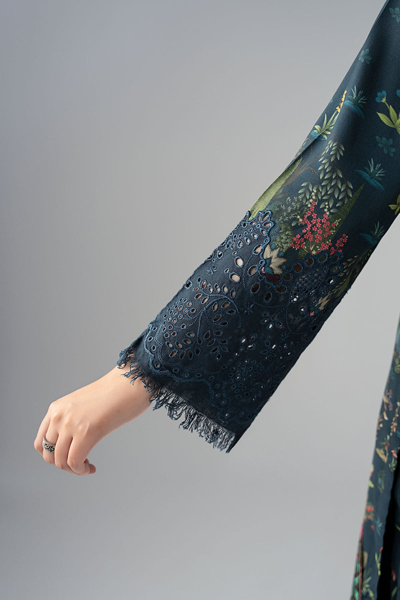 Maria B | Luxury Winter Pret 25 | DW-W25-59-Teal by Maria B - Designer Dress  - Type : Ladies Clothes - Available at Libayah - 100% Original 