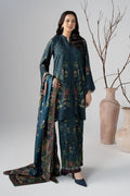 Maria B | Luxury Winter Pret 25 | DW-W25-59-Teal by Maria B - Designer Dress  - Type : Ladies Clothes - Available at Libayah - 100% Original 
