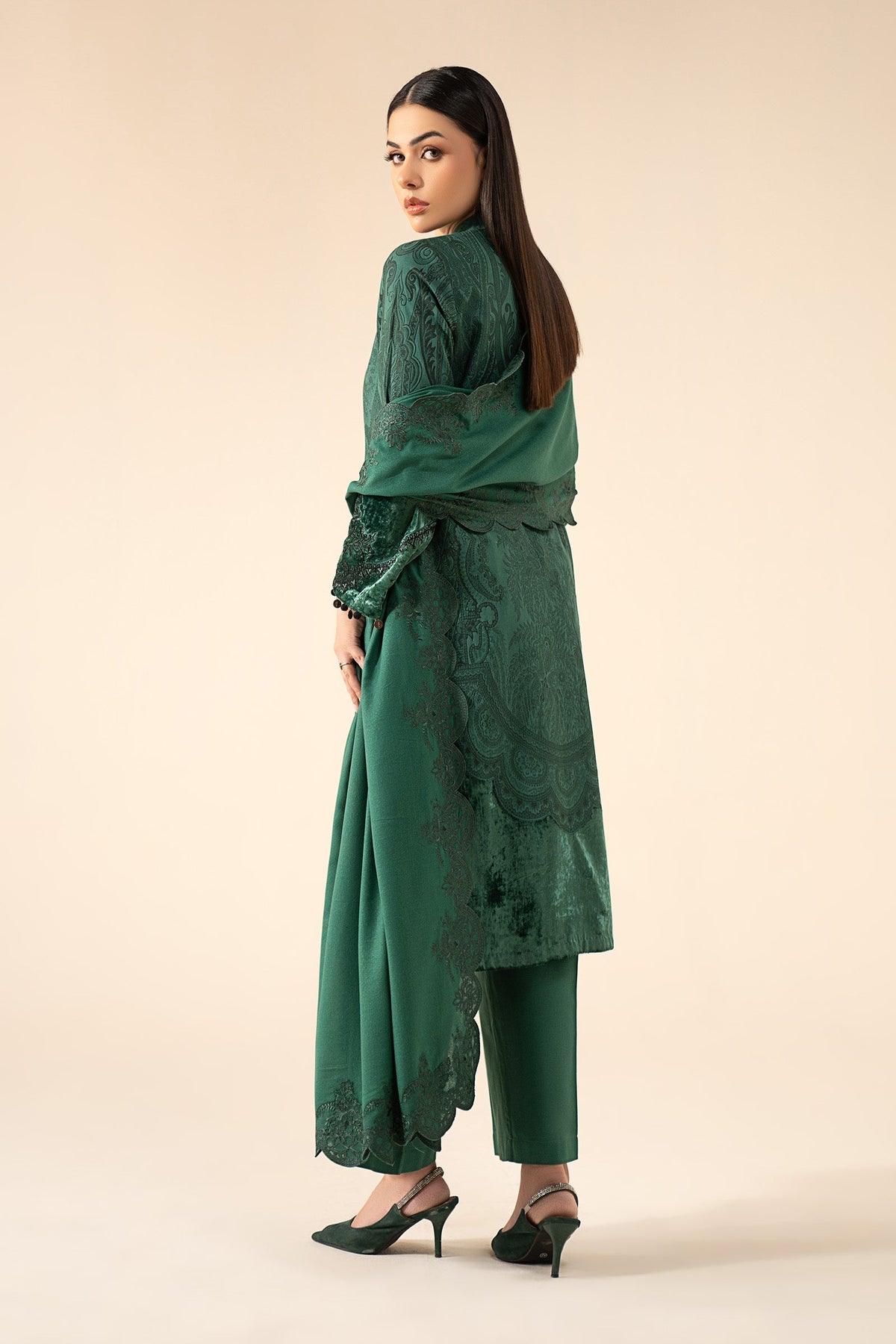 Maria B | Eid Festive Pret | DW-W25-75 - Designer Dress - Type : Ladies Clothes - Available at Libayah - 100% Original