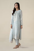 Maria B | Luxury Winter Pret 25 | DW-EA25-76-Blue by Maria B - Designer Dress  - Type : Ladies Clothes - Available at Libayah - 100% Original 
