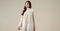 Maria B | Luxury Winter Pret 25 | DW-EA25-76-Off White by Maria B - Designer Dress  - Type : Ladies Clothes - Available at Libayah - 100% Original 