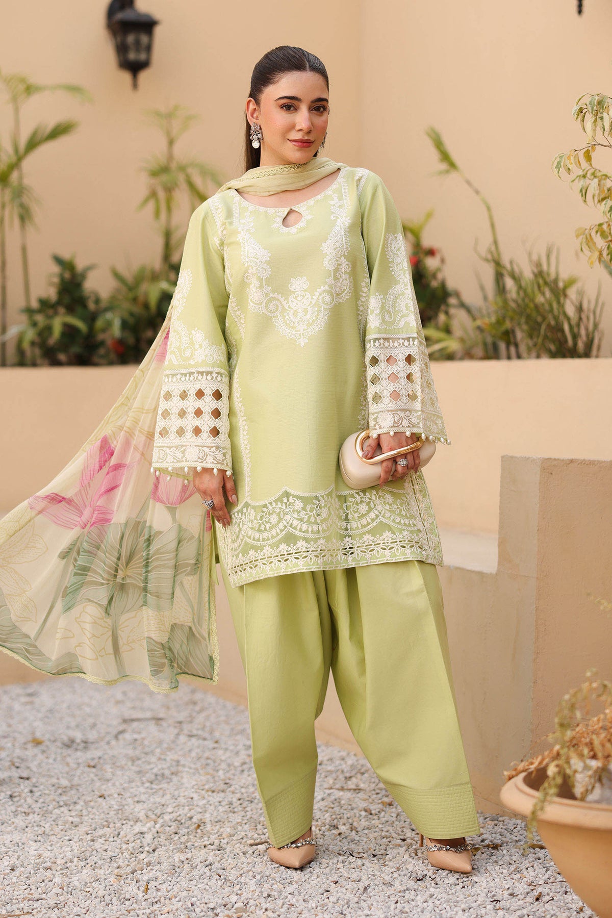 Maria B | Luxury Pret 25 | DW-EA25-66 by Maria B - Designer Dress - Type: Ladies Clothes - Available at Libayah - 100% Original