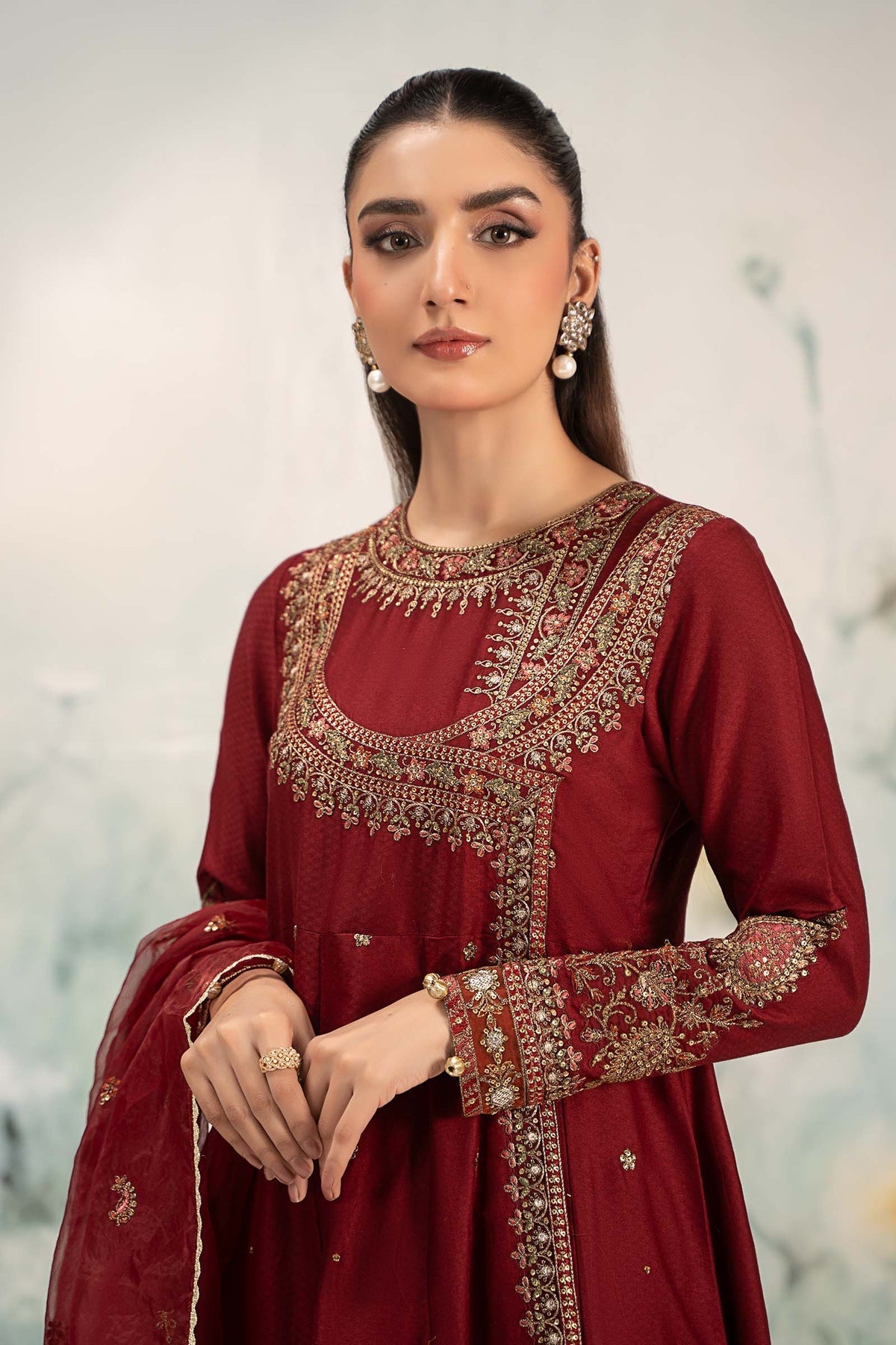 Maria B | Casual Pret 25 | DW-EF25-40 by Maria B - Designer Dress - Type: Ladies Clothes - Available at Libayah - 100% Original