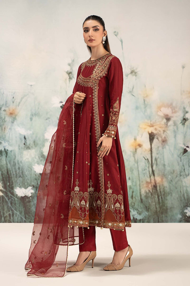 Maria B | Casual Pret 25 | DW-EF25-40 by Maria B - Designer Dress - Type: Ladies Clothes - Available at Libayah - 100% Original