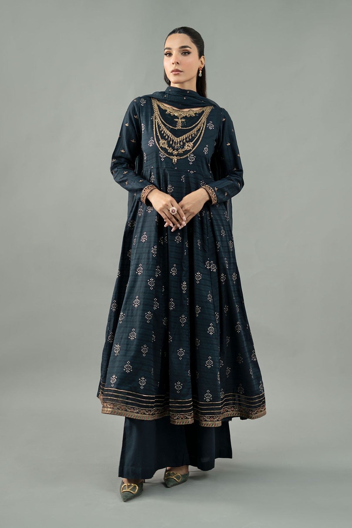 Maria B | Formal Wears | DW-EF21-04R1 by Maria B - Designer Dress - Type: Ladies Clothes - Available at Libayah - 100% Original