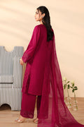 Maria B | Luxury Winter Pret 25 | DW-PF25-07-Maroon by Maria B - Designer Dress  - Type : Ladies Clothes - Available at Libayah - 100% Original 