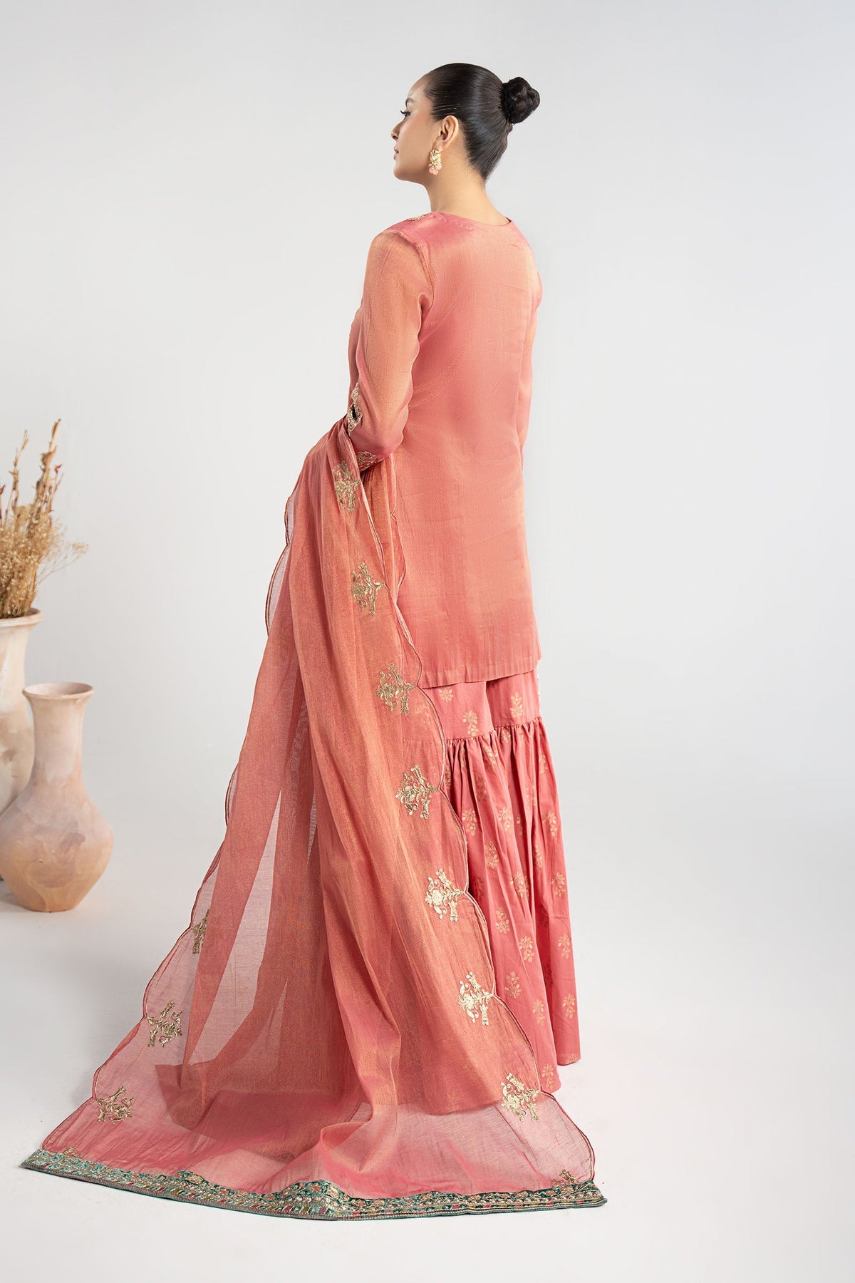 Maria B | Luxury Winter Pret 25 | DW-W25-01-Pink by Maria B - Designer Dress  - Type : Ladies Clothes - Available at Libayah - 100% Original 