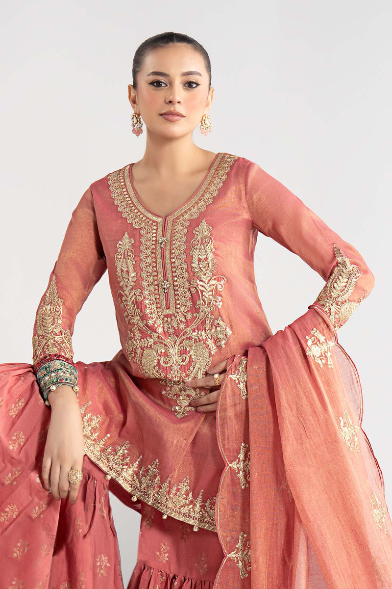 Maria B | Luxury Winter Pret 25 | DW-W25-01-Pink by Maria B - Designer Dress  - Type : Ladies Clothes - Available at Libayah - 100% Original 