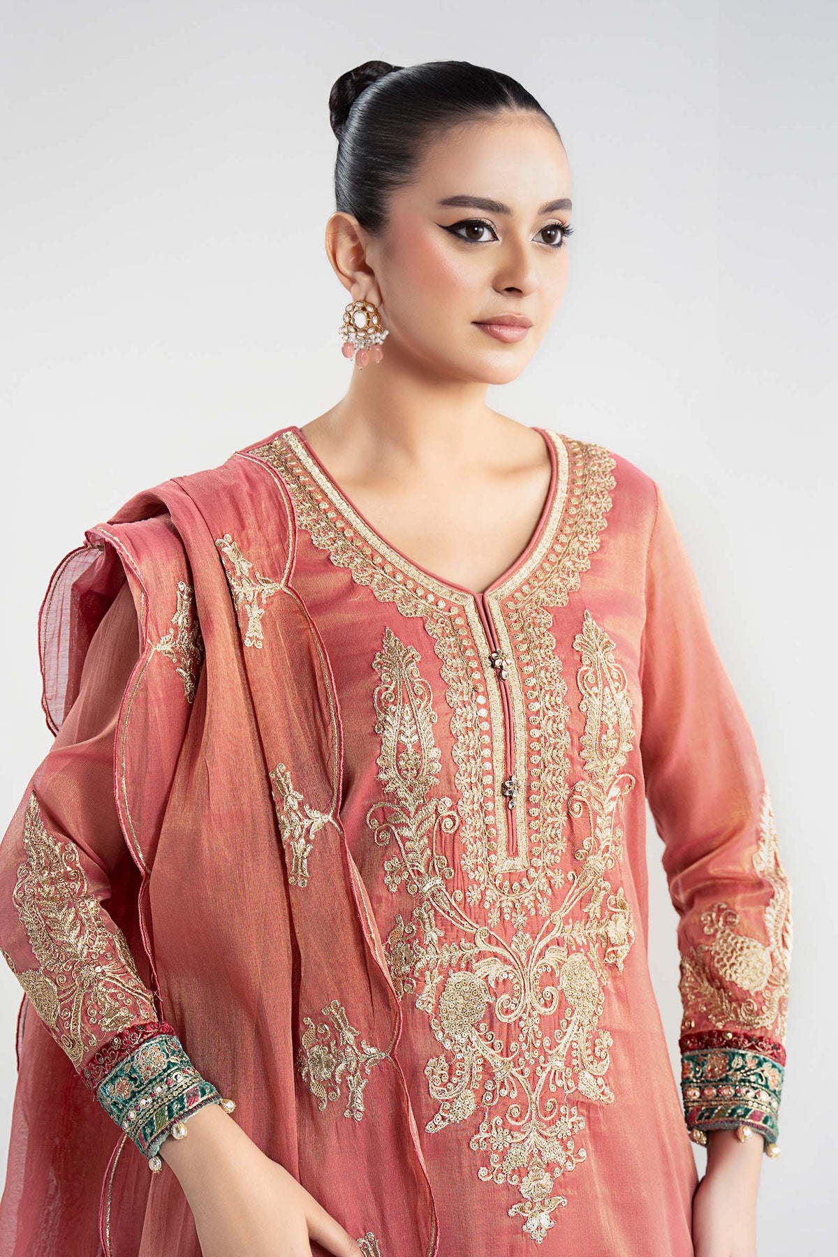 Maria B | Luxury Winter Pret 25 | DW-W25-01-Pink by Maria B - Designer Dress  - Type : Ladies Clothes - Available at Libayah - 100% Original 