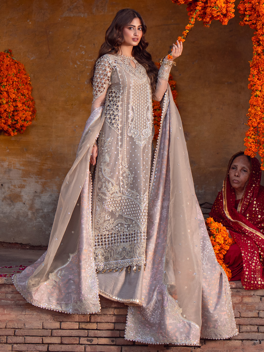 Bin Ilyas | Sona Gachi Luxury Formals | D-601 by Bin Ilyas - Designer Dress  - Type : Ladies Clothes - Available at Libayah - 100% Original 