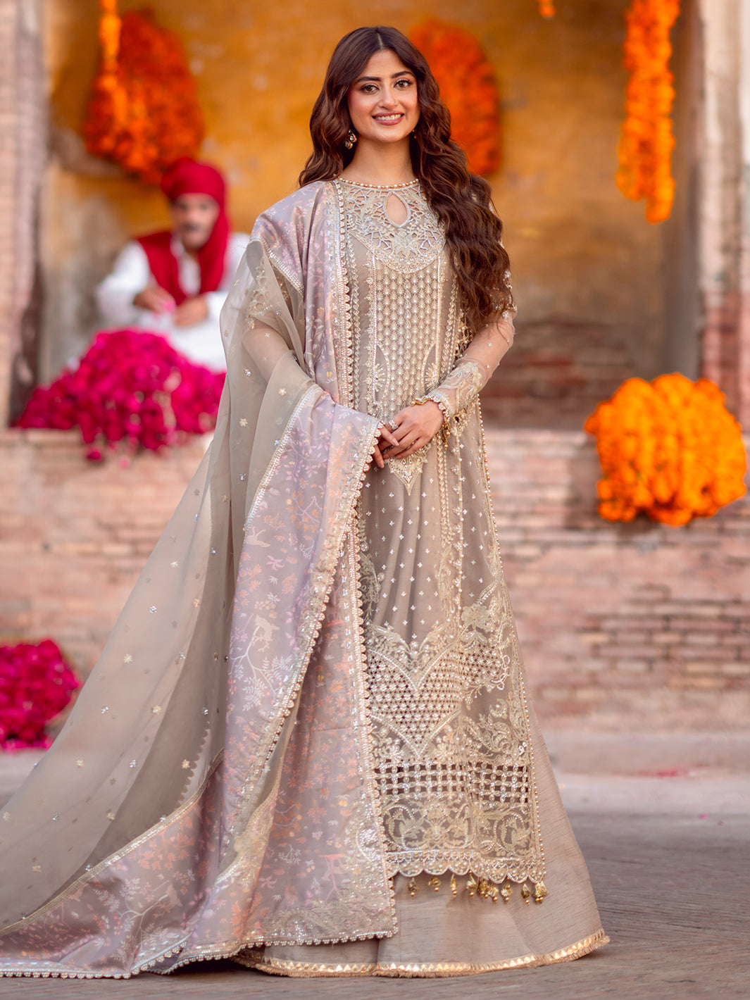 Bin Ilyas | Sona Gachi Luxury Formals | D-601 by Bin Ilyas - Designer Dress  - Type : Ladies Clothes - Available at Libayah - 100% Original 