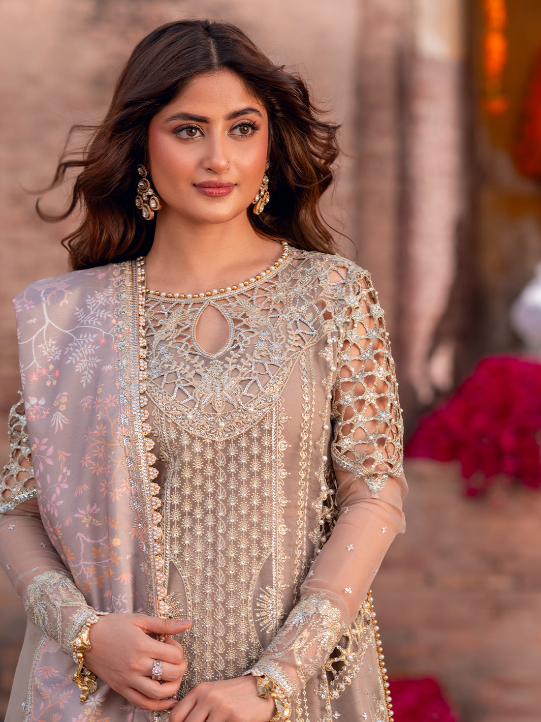 Bin Ilyas | Sona Gachi Luxury Formals | D-601 by Bin Ilyas - Designer Dress  - Type : Ladies Clothes - Available at Libayah - 100% Original 