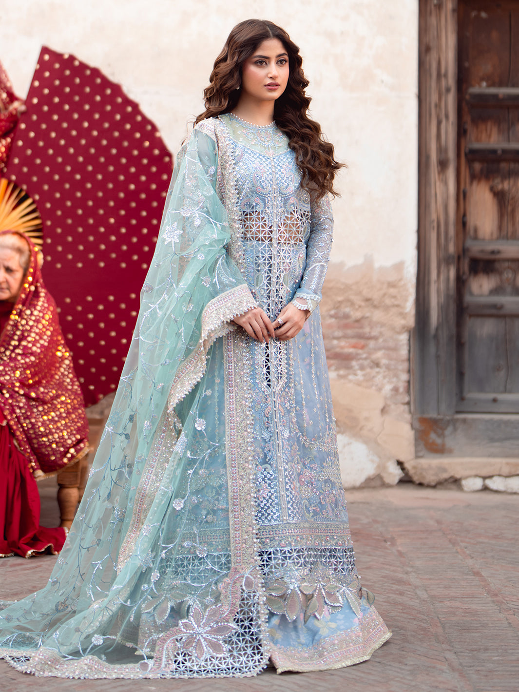 Bin Ilyas | Sona Gachi Luxury Formals | D-602 by Bin Ilyas - Designer Dress  - Type : Ladies Clothes - Available at Libayah - 100% Original 