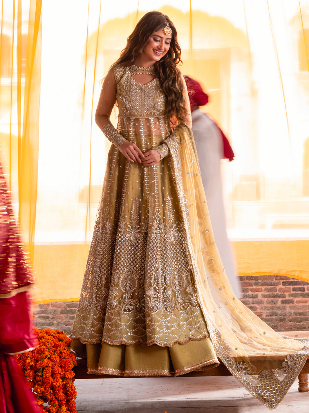 Bin Ilyas | Sona Gachi Luxury Formals | D-605 by Bin Ilyas - Designer Dress  - Type : Ladies Clothes - Available at Libayah - 100% Original 
