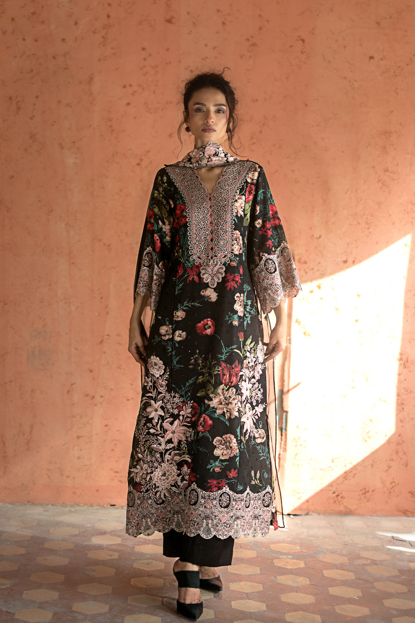 Zainab Chottani | Summer Edition 26 | Midnight Dahlia by Zainab Chottani - Designer Dress  - Type : Ladies Clothes - Available at Libayah - 100% Original 