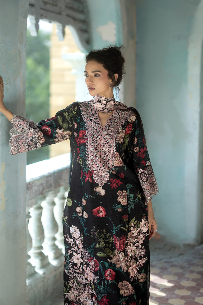 Zainab Chottani | Summer Edition 26 | Midnight Dahlia by Zainab Chottani - Designer Dress  - Type : Ladies Clothes - Available at Libayah - 100% Original 