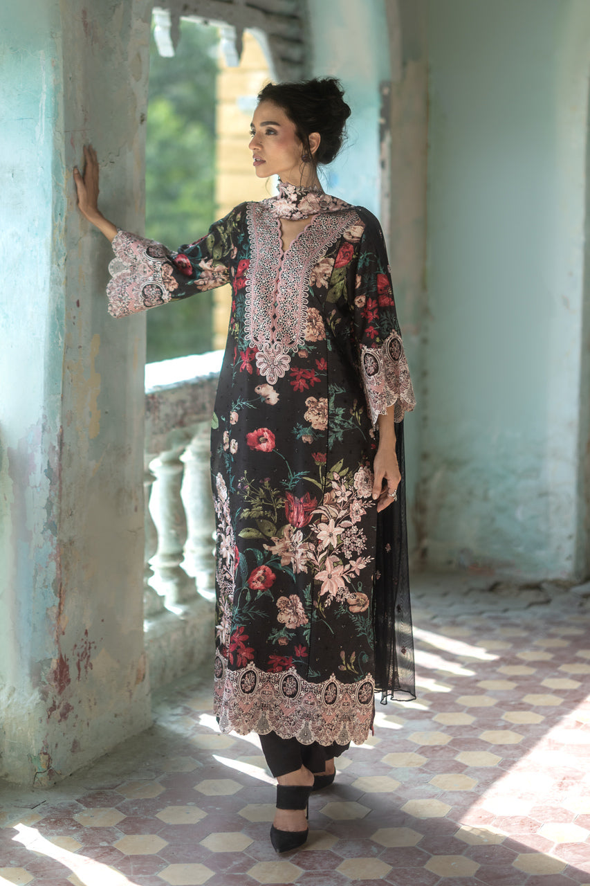 Zainab Chottani | Summer Edition 26 | Midnight Dahlia by Zainab Chottani - Designer Dress  - Type : Ladies Clothes - Available at Libayah - 100% Original 
