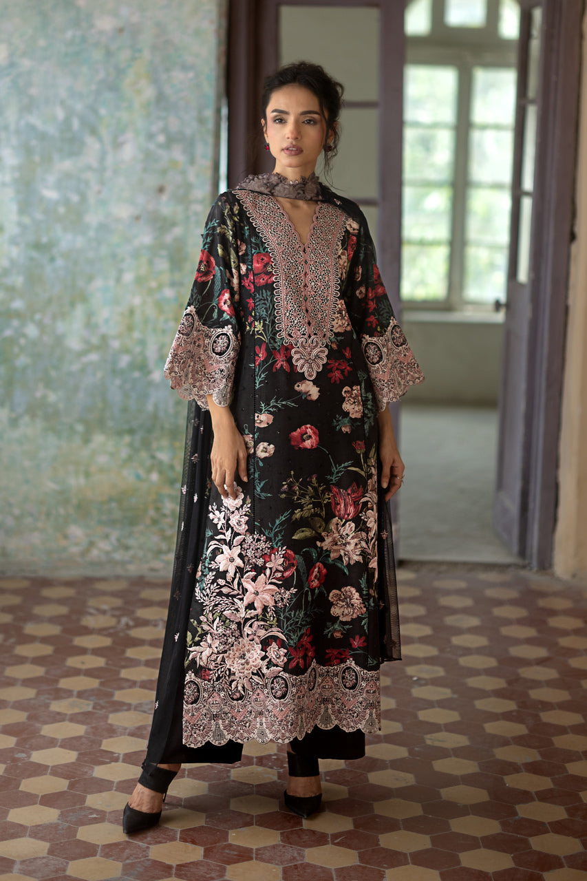 Zainab Chottani | Summer Edition 26 | Midnight Dahlia by Zainab Chottani - Designer Dress  - Type : Ladies Clothes - Available at Libayah - 100% Original 