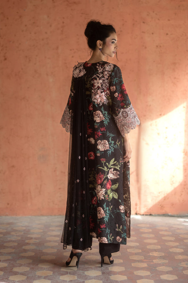 Zainab Chottani | Summer Edition 26 | Midnight Dahlia by Zainab Chottani - Designer Dress  - Type : Ladies Clothes - Available at Libayah - 100% Original 