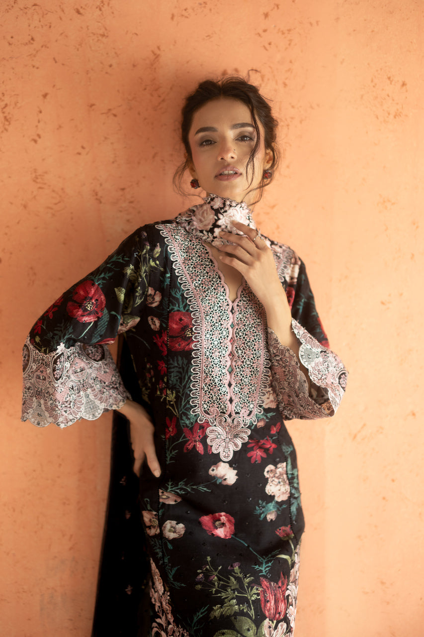 Zainab Chottani | Summer Edition 26 | Midnight Dahlia by Zainab Chottani - Designer Dress  - Type : Ladies Clothes - Available at Libayah - 100% Original 