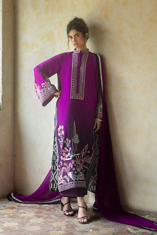 Zainab Chottani | Summer Edition 26 | Dahlia Dusk by Zainab Chottani - Designer Dress  - Type : Ladies Clothes - Available at Libayah - 100% Original 