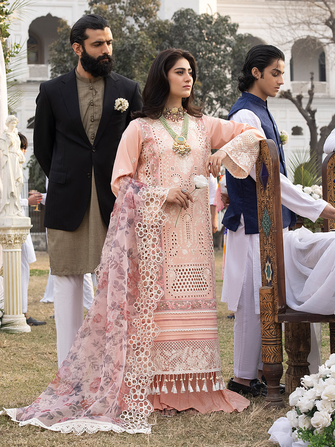 Mahnur | Mahrukh Luxury Lawn 24 | DAISY by Mahnur - Designer Dress - Type: Ladies Clothes - Available at Libayah - 100% Original