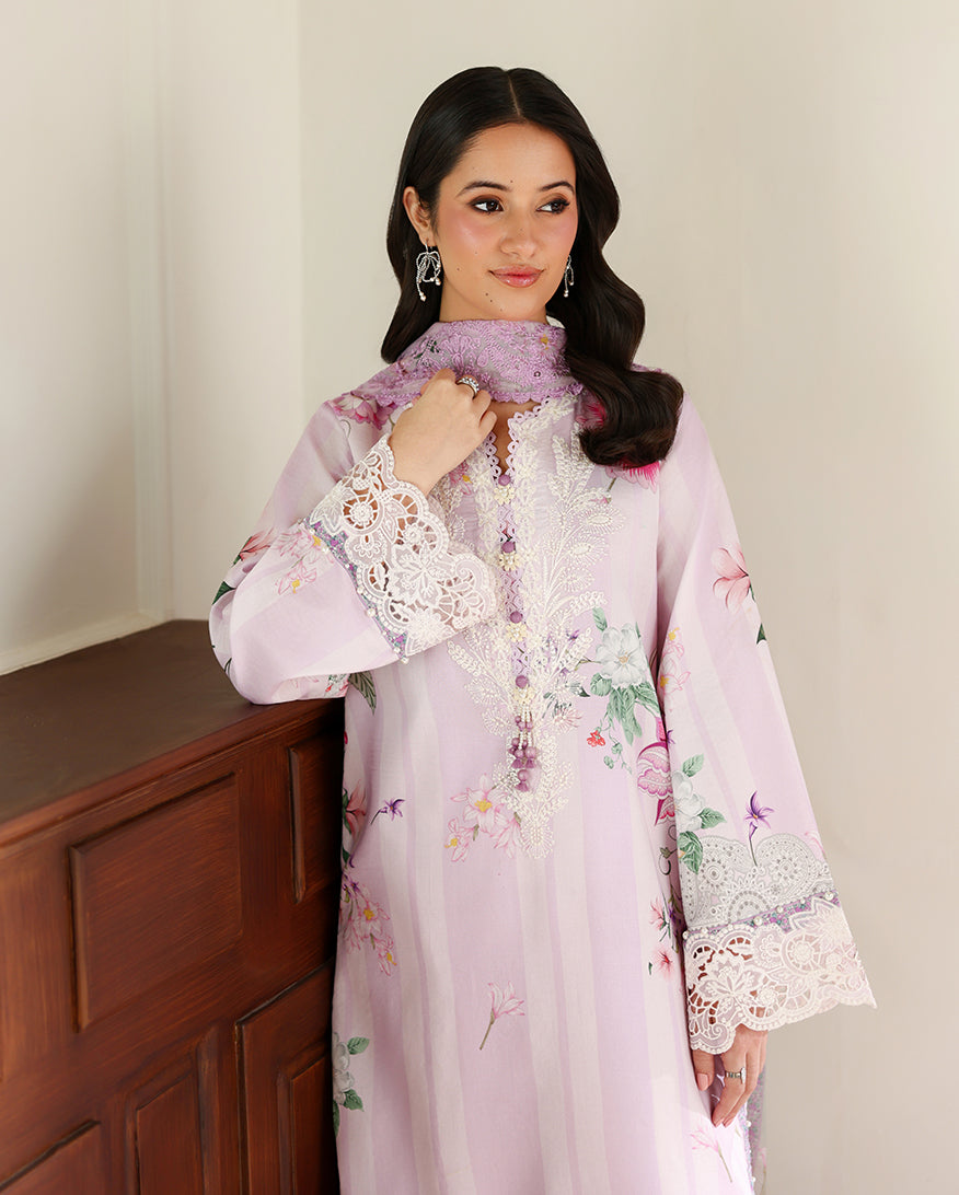 Roheenaz | Sunlit Tales Printed Embroidered Edit | Dandelion dream - by Libayah - Registered Vendor of : Roheenaz - 100% Original Designer Dress