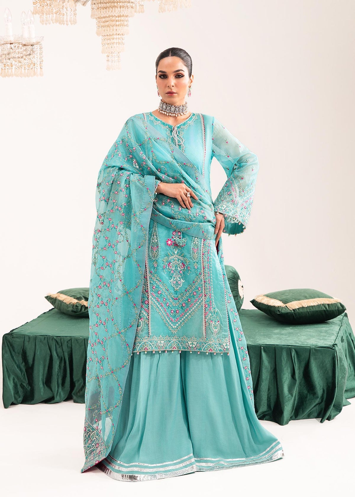 Dastoor | Sajni Luxury Eid Collection 24 | Gulnoor by Dastoor - Designer Dress - Type: Ladies Clothes - Available at Libayah - 100% Original