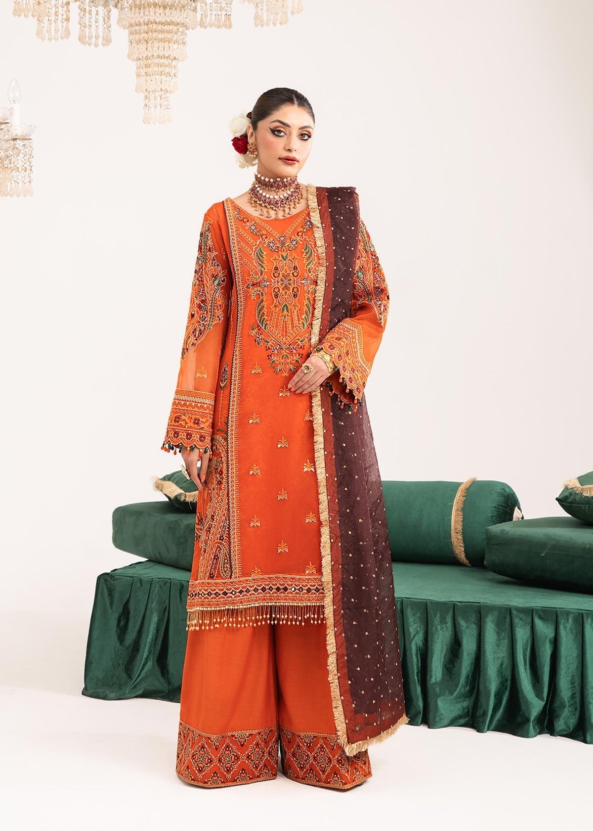 Dastoor | Sajni Luxury Eid Collection 24 | Ruby by Dastoor - Designer Dress - Type: Ladies Clothes - Available at Libayah - 100% Original
