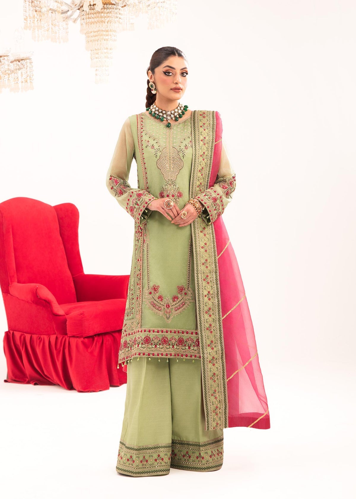 Dastoor | Sajni Luxury Eid Collection 24 | Zatooni by Dastoor - Designer Dress - Type: Ladies Clothes - Available at Libayah - 100% Original