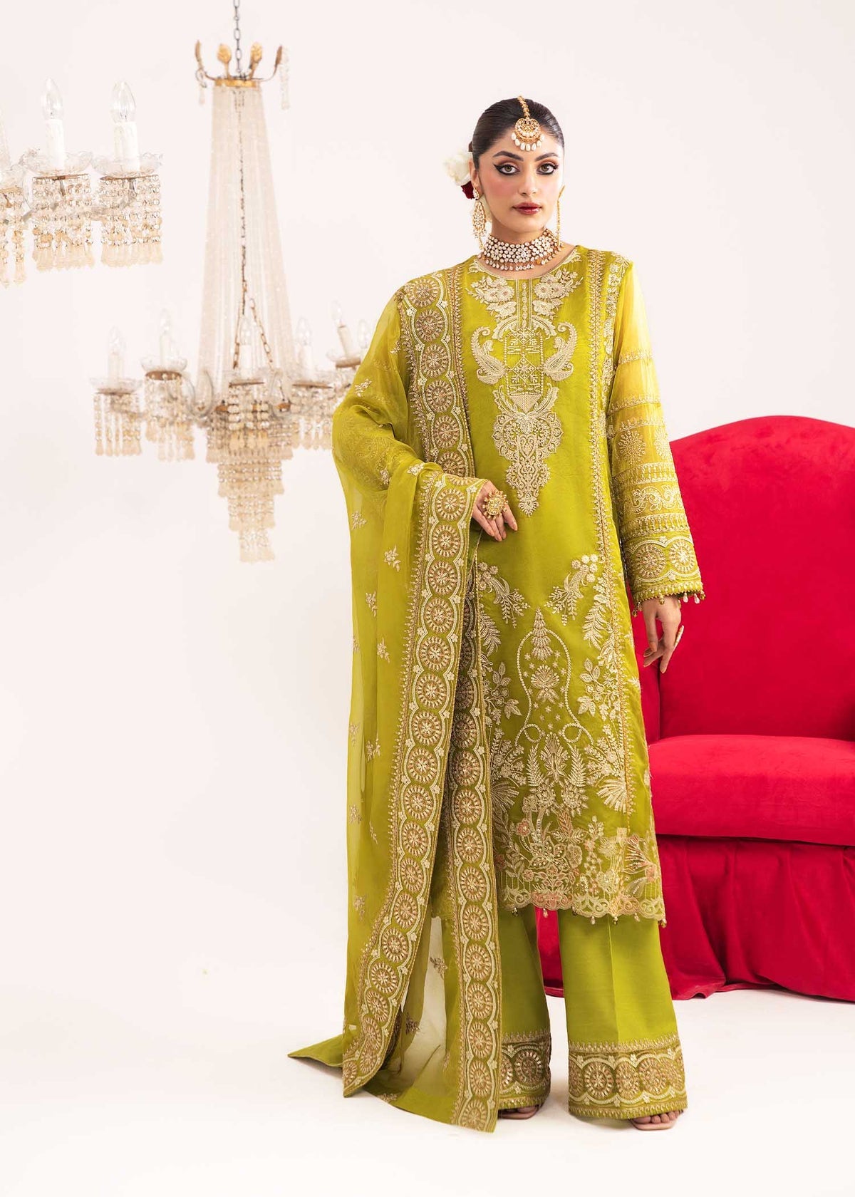 Dastoor | Sajni Luxury Eid Collection 24 | Yaqoot by Dastoor - Designer Dress - Type: Ladies Clothes - Available at Libayah - 100% Original