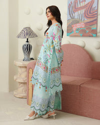 Roheenaz | Petals in Print | Delft Bloom by Roheenaz - Designer Dress  - Type : Ladies Clothes - Available at Libayah - 100% Original 
