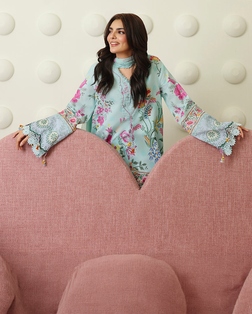 Roheenaz | Petals in Print | Delft Bloom by Roheenaz - Designer Dress  - Type : Ladies Clothes - Available at Libayah - 100% Original 