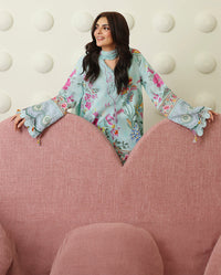 Roheenaz | Petals in Print | Delft Bloom by Roheenaz - Designer Dress  - Type : Ladies Clothes - Available at Libayah - 100% Original 