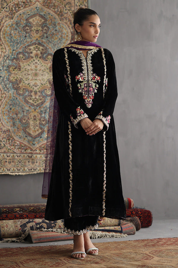 Sana Abbas | Velvet Formals | DELILAH by Sana Abbas - Designer Dress - Type: Ladies Clothes - Available at Libayah - 100% Original