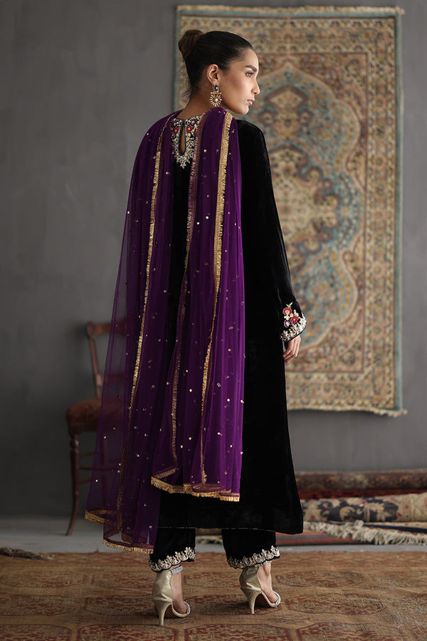 Sana Abbas | Velvet Formals | DELILAH by Sana Abbas - Designer Dress - Type: Ladies Clothes - Available at Libayah - 100% Original