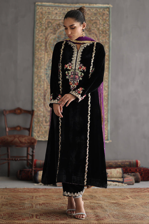 Sana Abbas | Velvet Formals | DELILAH by Sana Abbas - Designer Dress - Type: Ladies Clothes - Available at Libayah - 100% Original