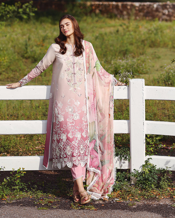 Mushq | Solace Ombre Chikankari | Dew Drift - by Libayah - Registered Vendor of : Mushq - 100% Original Designer Dress