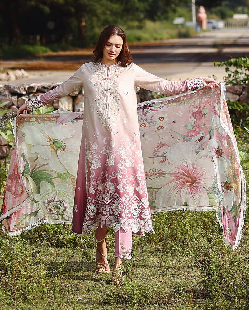 Mushq | Solace Ombre Chikankari | Dew Drift - by Libayah - Registered Vendor of : Mushq - 100% Original Designer Dress