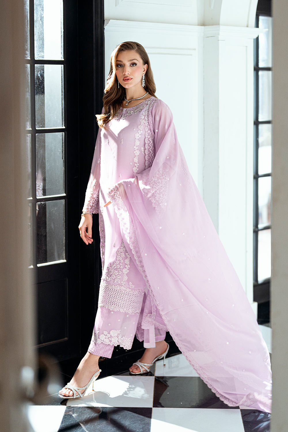 Azure | Ensembles | Dewy Lavender by Azure - Designer Dress  - Type : Ladies Clothes - Available at Libayah - 100% Original 