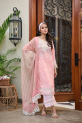 Dhanak | Lawn Collection SS-24 | 3183-Pink by Dhanak - Designer Dress - Type: Ladies Clothes - Available at Libayah - 100% Original