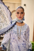 Dhanak | Lawn Collection SS-24 | 3185-Sky Blue by Dhanak - Designer Dress - Type: Ladies Clothes - Available at Libayah - 100% Original