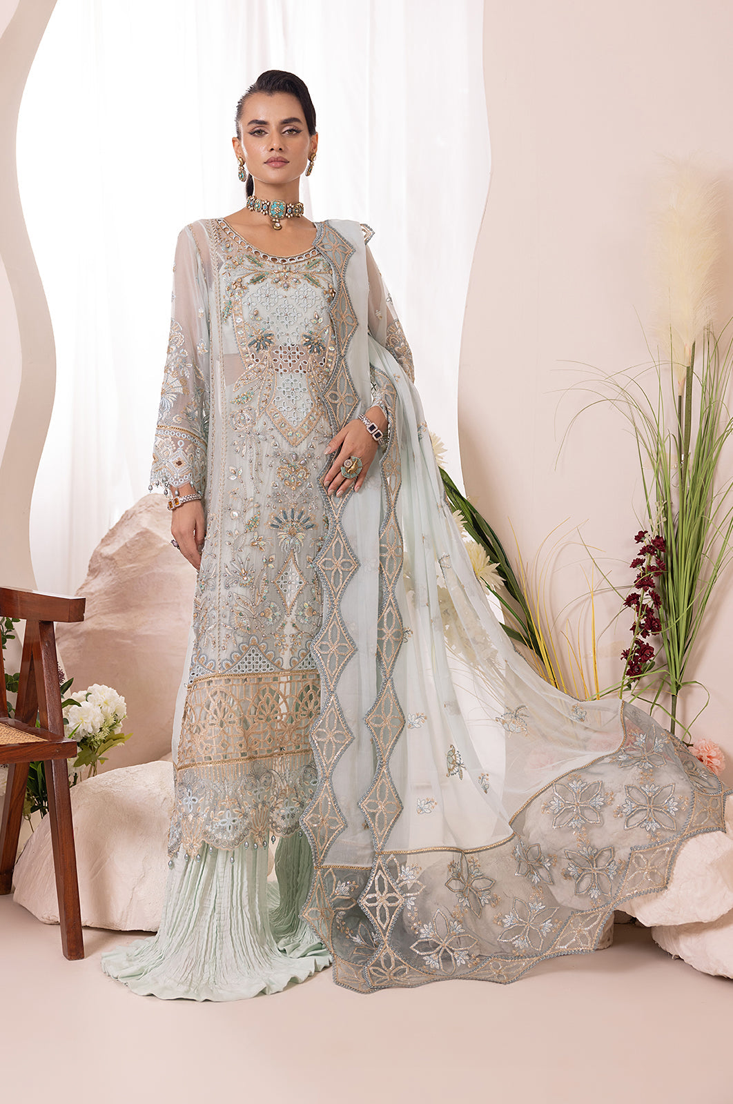 Diara Couture | Aaraish Formals | ASMAA - SF-13 by Diara Couture - Designer Dress - Type: Ladies Clothes - Available at Libayah - 100% Original