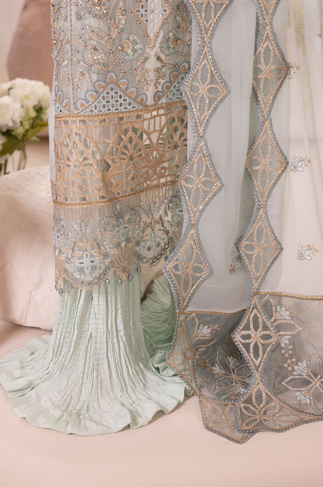 Diara Couture | Aaraish Formals | ASMAA - SF-13 by Diara Couture - Designer Dress - Type: Ladies Clothes - Available at Libayah - 100% Original