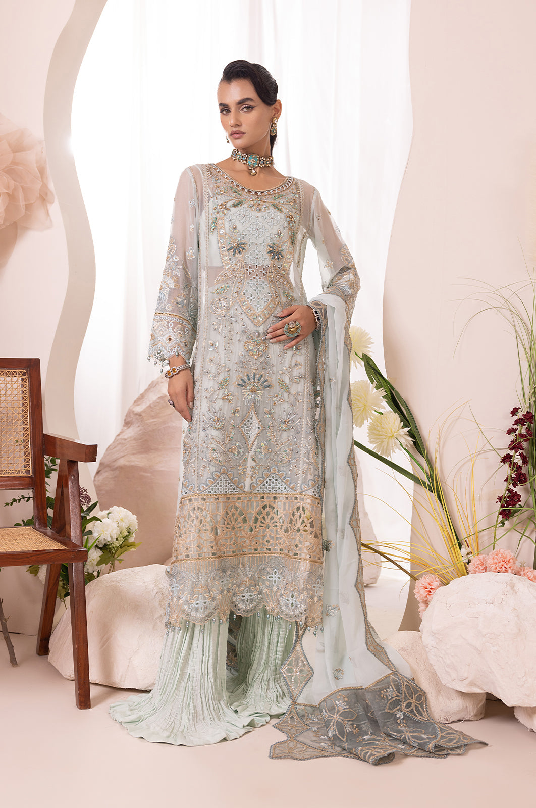 Diara Couture | Aaraish Formals | ASMAA - SF-13 by Diara Couture - Designer Dress - Type: Ladies Clothes - Available at Libayah - 100% Original